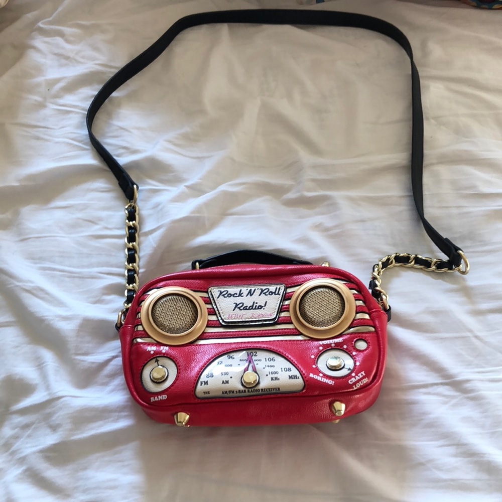 Betsey Johnson Crossbody Bag with Built in Speaker